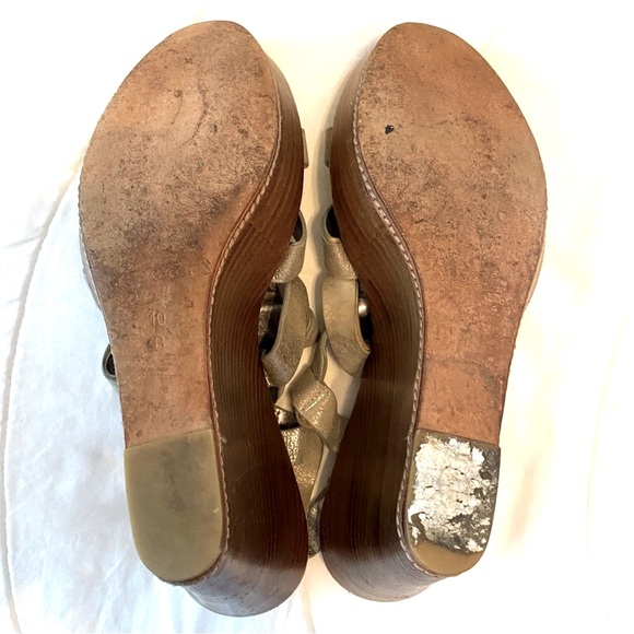 COACH Mallorie Leather Wedge Size 10B - Picture 5 of 8